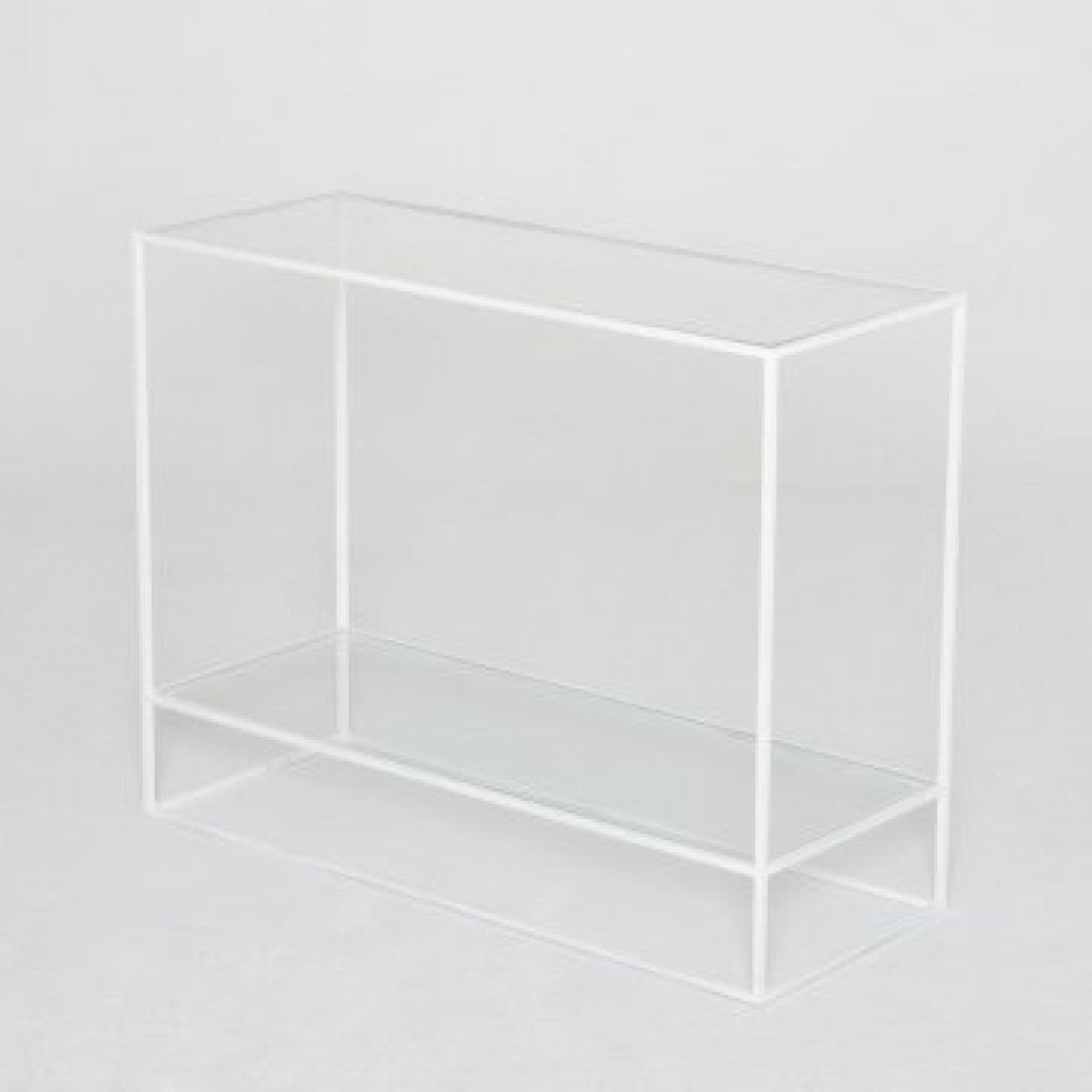 structure blanche 2 plateaux 90x700x35
