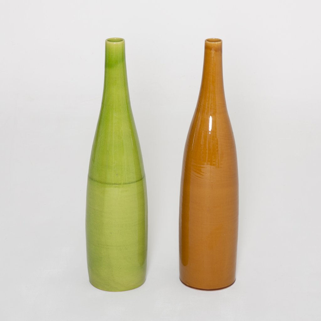 Grand vase caramel