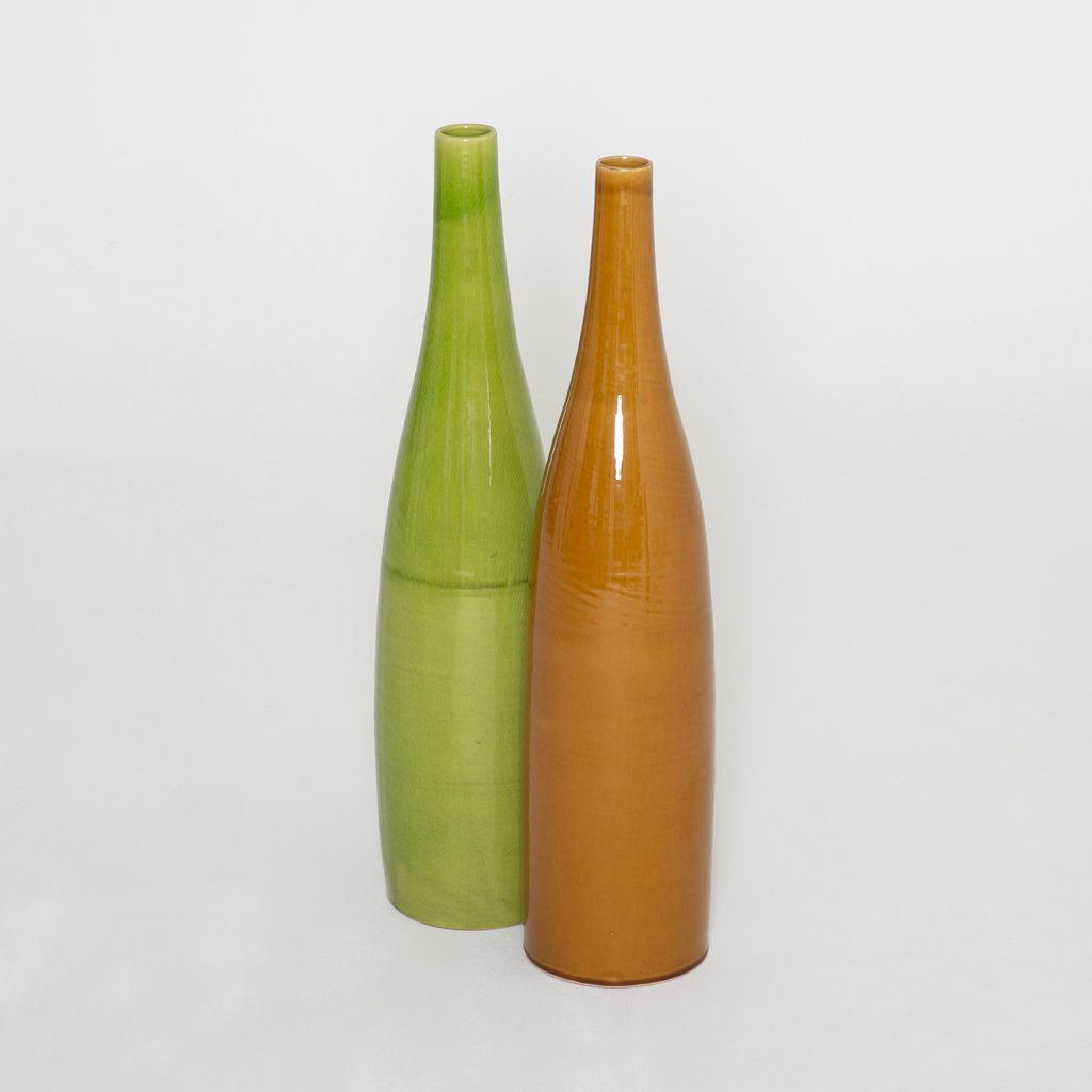 Grand vase caramel