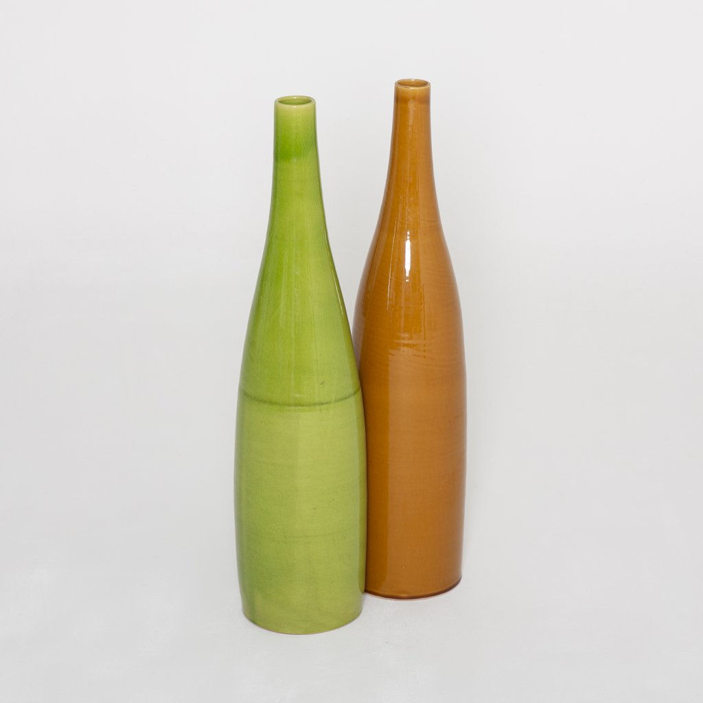 Grand vase caramel